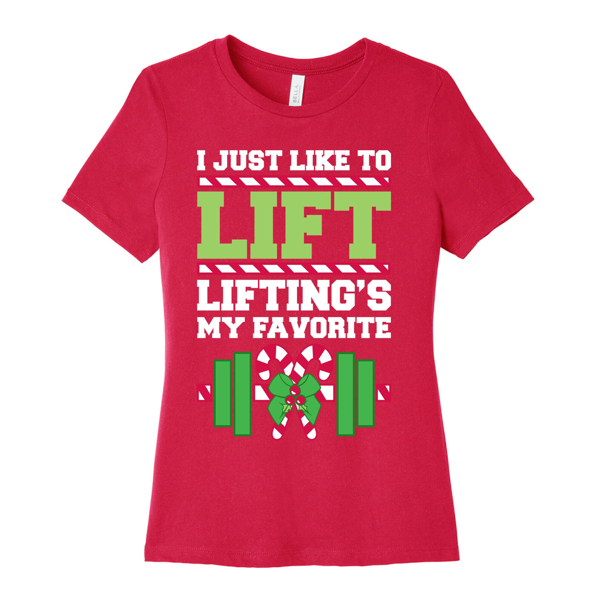 I Just Like To Lift, Lifting Is My Favorite Women's Cotton Tee